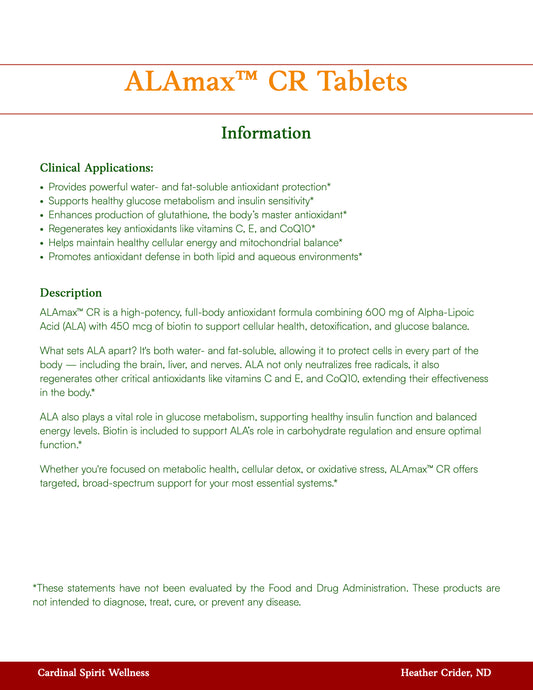 ALAmax™ CR 120 Tablets