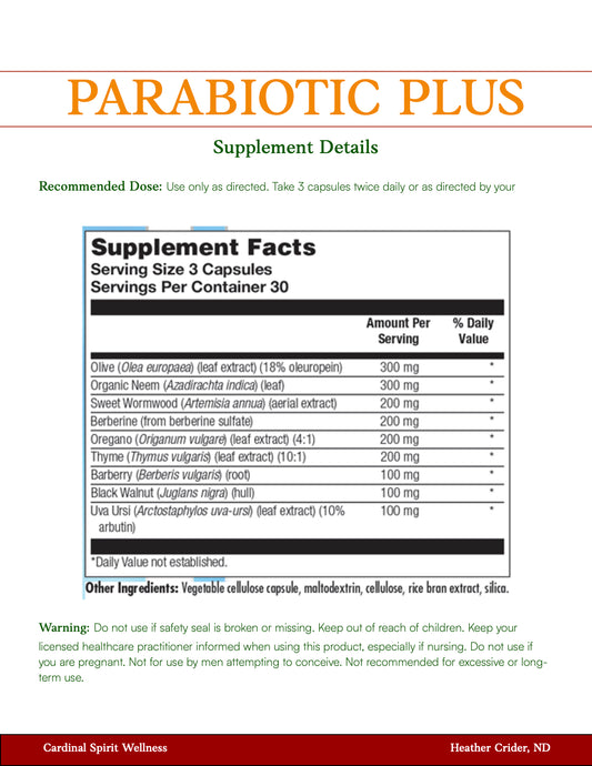 ParaBiotic Plus 90 Capsules