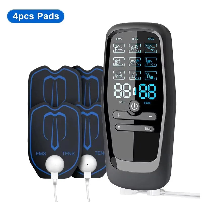 Electric Pulse Massager TENS EMS Electrical Nerve Muscle Stimulator Electrostimulator Low Frequency Massage Device