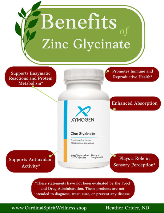 Zinc Glycinate 120 Capsules