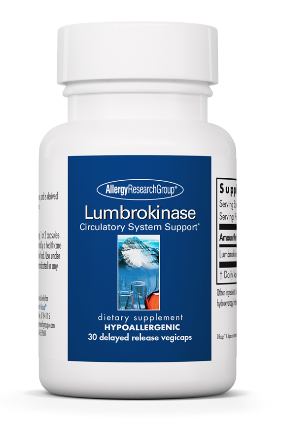 Lumbrokinase 30 Capsules, Helps manage balance of prostaglandins, maximum absorption, supports exercise recovery, manages pain from exercise and muscle injury, supports joint health. Lumbrokinase. 