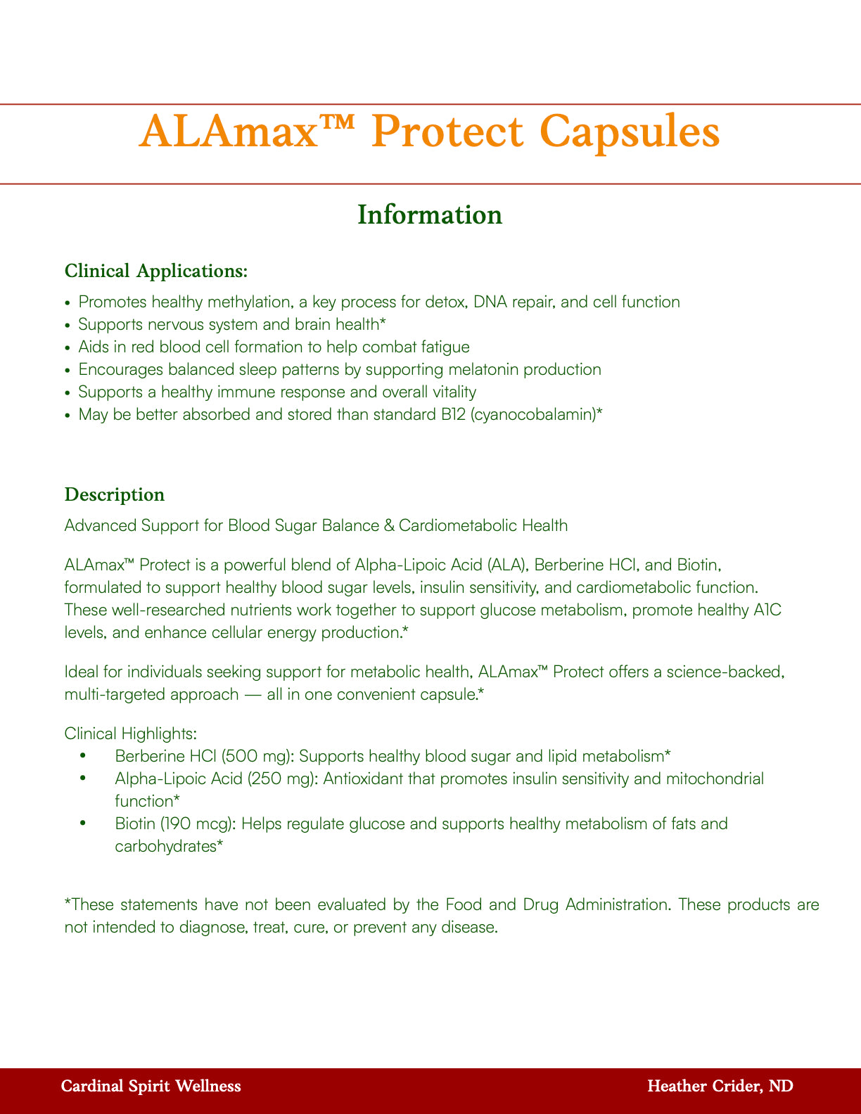 ALAmax™ Protect 120 Capsules