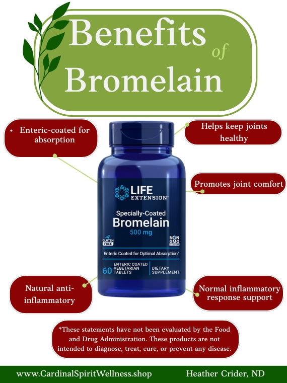 Enteric-coated for absorption, helps keep joints healty, promotes joint comfort, natural anti-inflammatory, and normal inflammatory response support.