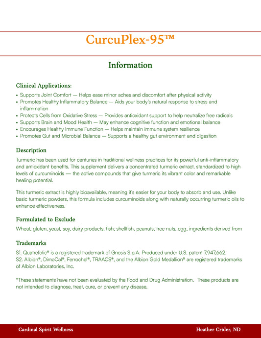 CurcuPlex-95™ 120 Capsules