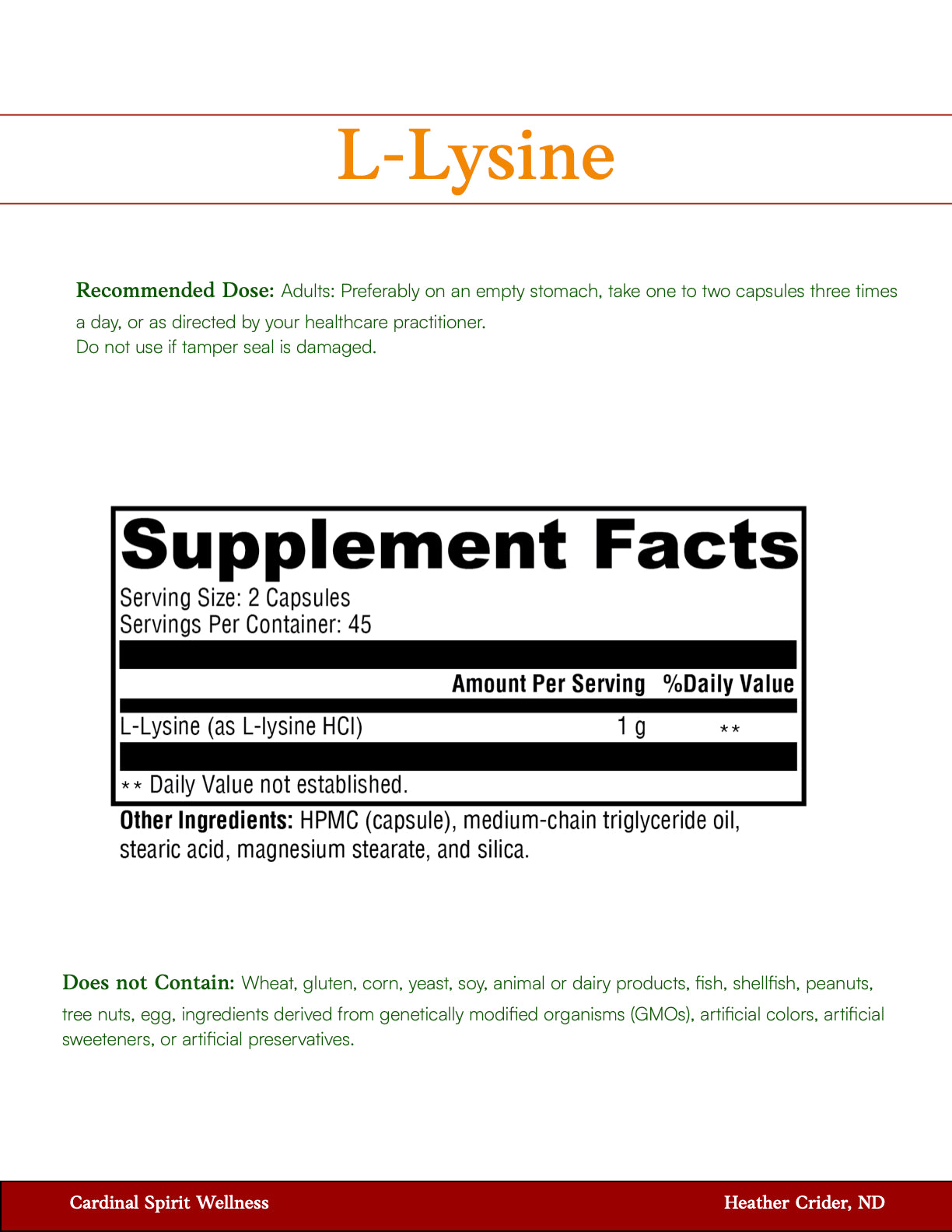 high quality L-lysine supplement, shingles, herpes, 