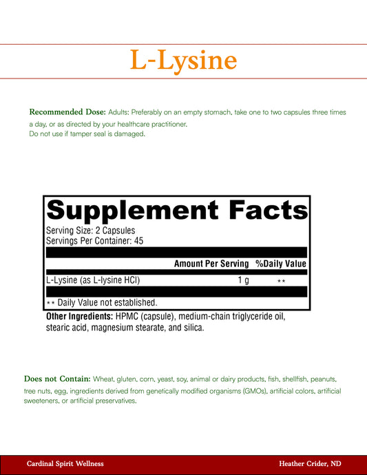 high quality L-lysine supplement, shingles, herpes, 