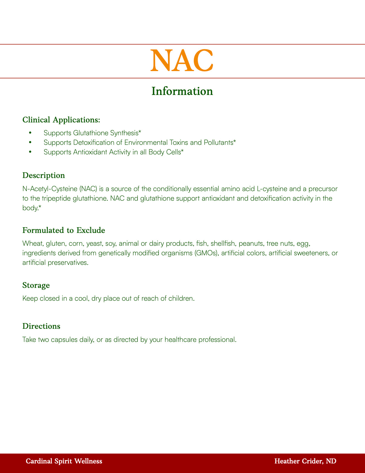 NAC 60 Capsules
