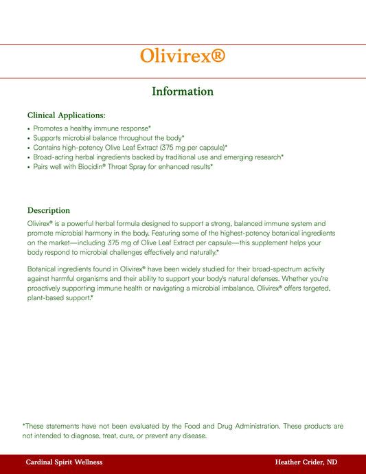 Olivirex® – Advanced Botanical Support for Immune & Microbial Balance