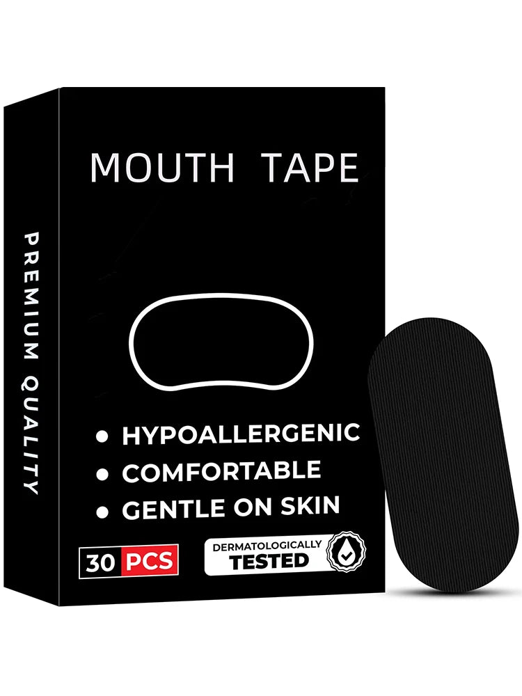 30/60Pcs Anti Snoring Sleep Mouth Tape Best Breathing Nasal Strips Medical Grade Improved Sleeping Snoring Relief