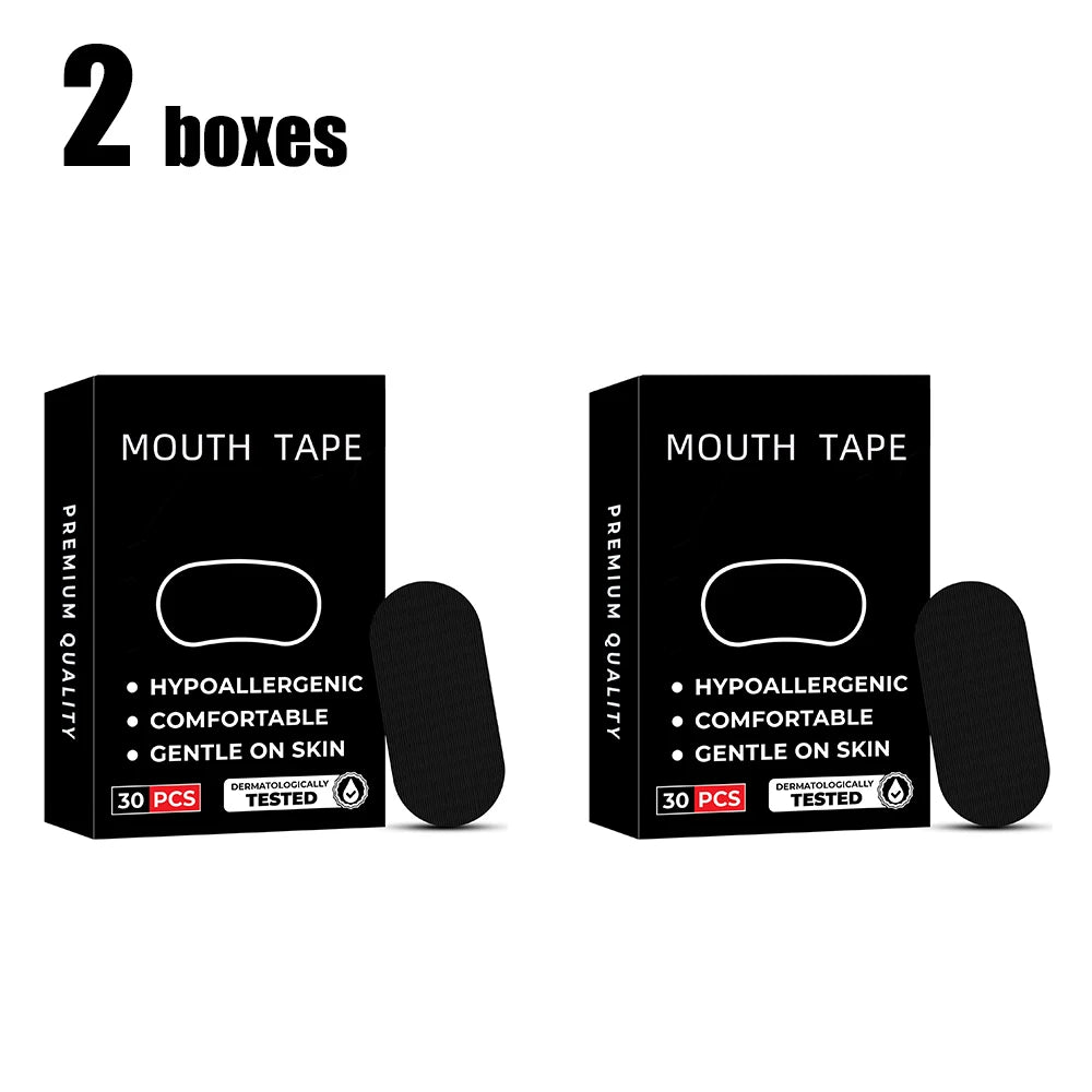 30/60Pcs Anti Snoring Sleep Mouth Tape Best Breathing Nasal Strips Medical Grade Improved Sleeping Snoring Relief