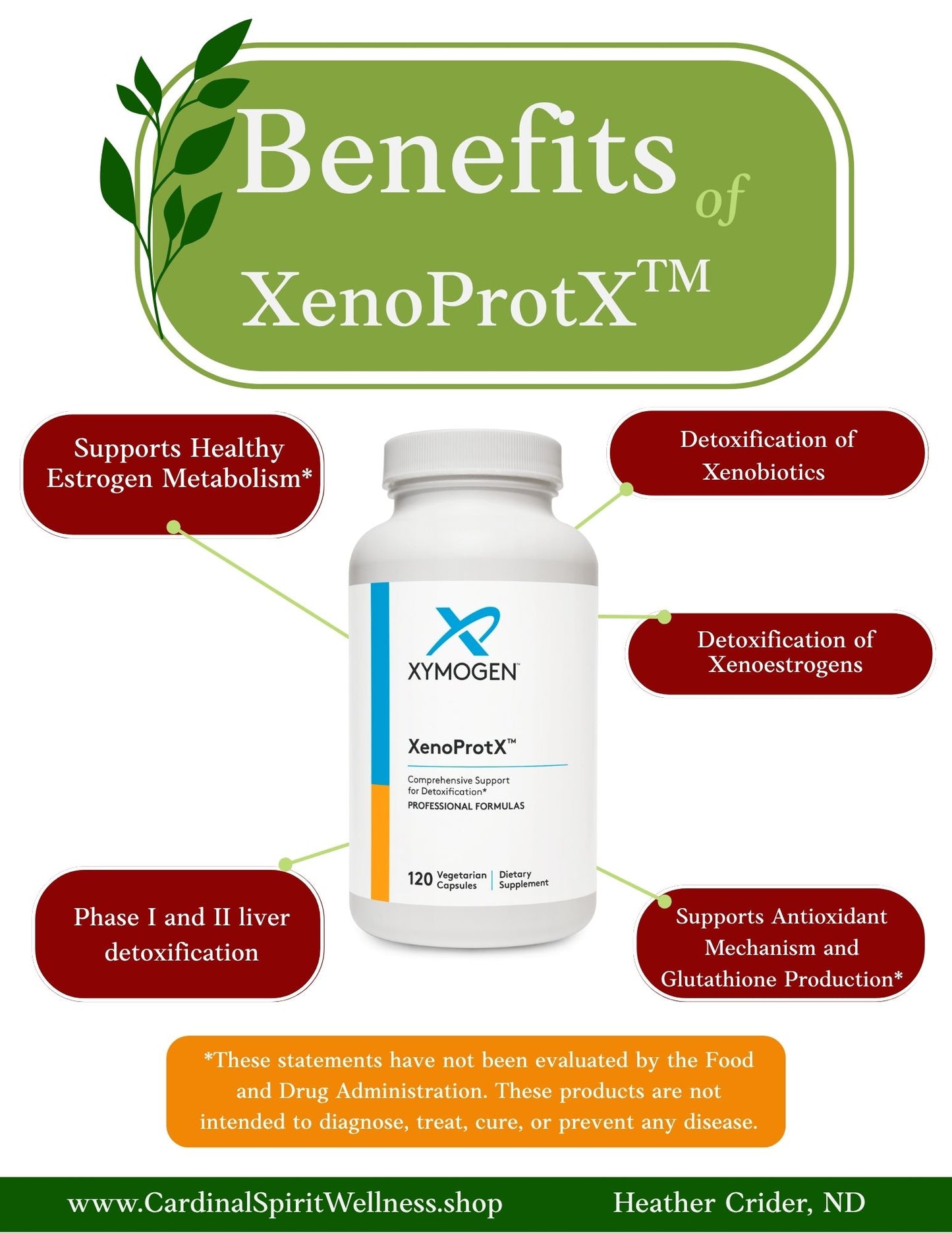 XenoProtX™ 120 Capsules, Detox support,